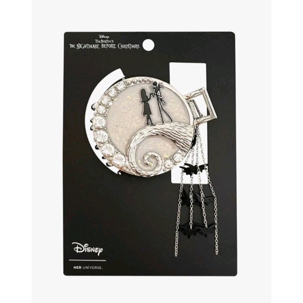 NEW! Her Universe Disney Nightmare Before Christmas Spiral‎ Hill Claw Hair Clip